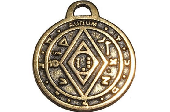 Coin amulet for good luck and wealth