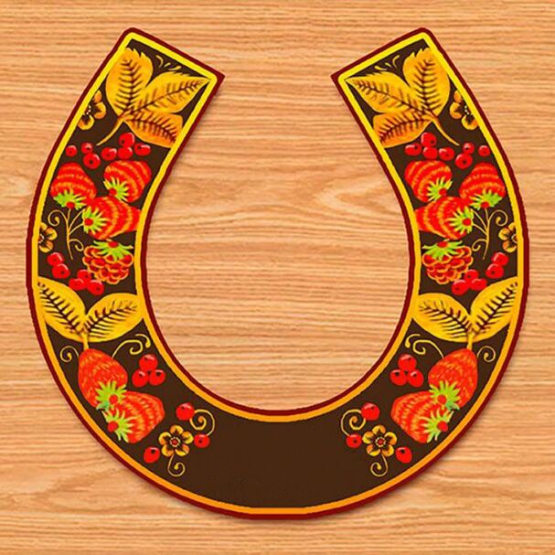 Enchanted horseshoe for good luck and wealth